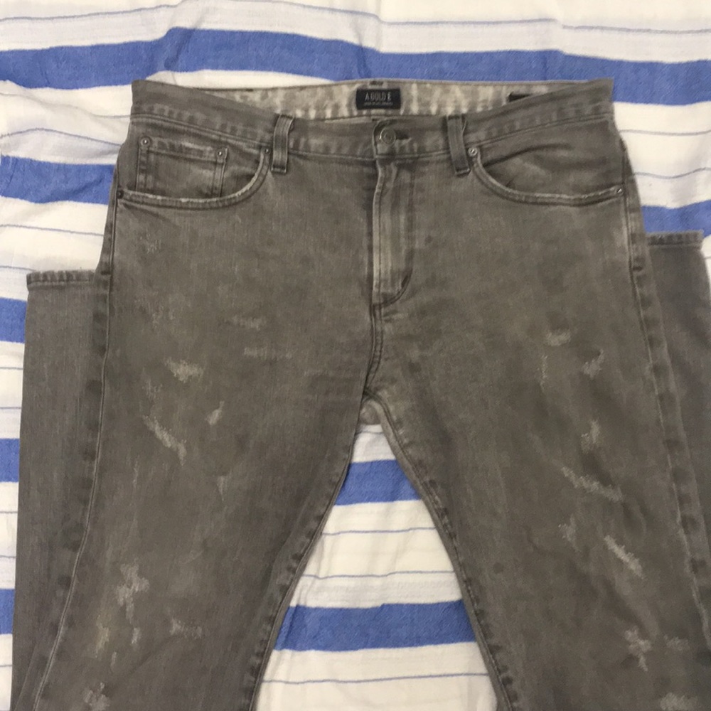 Men’s grey slim fit A Gold E denim